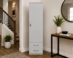 Stylish Single Door Storage Wardrobe with 2 Drawers