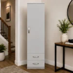 Stylish Single Door Storage Wardrobe with 2 Drawers