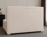 Elegant Ivory Florida King Size Bed with Mattress – 180 × 200 cm 5ft Upholstered Frame - Image 3