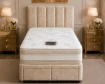 3ft Beige Divan Bed Set – Mattress Included – Storage Drawers- Single bed 90*190cm