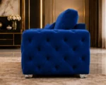Dark Blue 1 Seater Sofa – Rich Colour, Luxury Design & Relaxing Comfort - Image 3