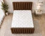 Espresso Brown 6ft Super King Bed – Premium Padded Headboard with Mattress - Image 3