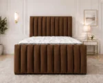 Espresso Brown 6ft Super King Bed – Premium Padded Headboard with Mattress - Image 4