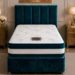 Zinc Fabric Single Divan Bed – Comfortable Mattress & Storage Included-Zinc 3ft Divan Bed Set