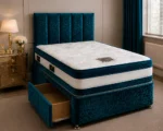 Zinc Fabric Single Divan Bed – Comfortable Mattress & Storage Included-Zinc 3ft Divan Bed Set - Image 5