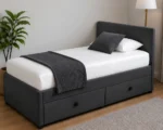 Pebble Grey Storage Divan – 3ft | 90 × 190 cm with Comfortable Mattress - Image 2