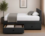 Pebble Grey Storage Divan – 3ft | 90 × 190 cm with Comfortable Mattress - Image 3