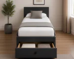 Pebble Grey Storage Divan – 3ft | 90 × 190 cm with Comfortable Mattress