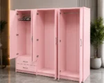 6 Door Large Storage Wardrobe with 2 Bottom Drawers - Image 5