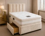 3ft Beige Divan Bed Set – Mattress Included – Storage Drawers- Single bed 90*190cm - Image 2