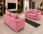 Modern Pink 3+2 Sofa Set – Spacious, Comfortable & Elegant - Image 4