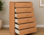 Modern 6 Drawer Oak Chest – Practical Storage for Contemporary Homes - Image 2