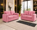 Modern Pink 3+2 Sofa Set – Spacious, Comfortable & Elegant - Image 2
