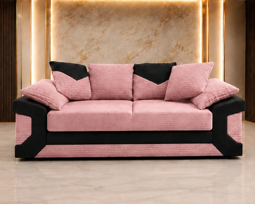 6 Modern Lounge Comfort with the Dino 3 Seat Sofa Pink 3 Seater Dino Sofa – Stylish Comfort with a Modern Touch - Image 1