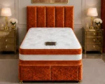 Sunshine Yellow Divan Bed – 3ft | 90 × 190 cm with Mattress & Storage