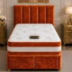 Sunshine Yellow Divan Bed – 3ft | 90 × 190 cm with Mattress & Storage