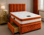 Sunshine Yellow Divan Bed – 3ft | 90 × 190 cm with Mattress & Storage - Image 2