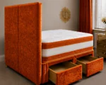 Sunshine Yellow Divan Bed – 3ft | 90 × 190 cm with Mattress & Storage - Image 4