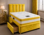 Honey Gold 3ft Divan Bed –90 × 190 cm with Mattress Included–Spacious Storage - Image 2