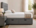Urban Ash Grey Divan Bed – 3ft | 90 × 190 cm with Mattress & Drawer Storage - Image 3