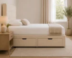 Sandstone 3ft Divan – 90 × 190 cm with Padded Finish & Drawer Storage - Image 4