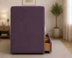 Regal Violet Upholstered Divan – 3ft | 90 × 190 cm with Mattress Included - Image 4
