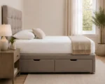 Mushroom Beige 3ft Divan – 90 × 190 cm with Quilted Finish & Drawers - Image 3