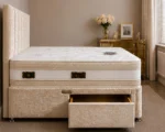 3ft Beige Divan Bed Set – Mattress Included – Storage Drawers- Single bed 90*190cm - Image 3