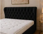 Midnight Black Oxford King Bed – Sophisticated 5ft Frame with Plush Upholstery & Mattress - Image 4