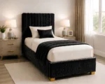 Eclipse Black Divan Bed – 3ft | 90 × 190 cm with Mattress Included - Image 2