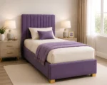 Aubergine Comfort Divan – 3ft | 90 × 190 cm with Mattress Included - Image 3