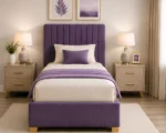 Aubergine Comfort Divan – 3ft | 90 × 190 cm with Mattress Included