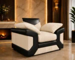 Cream 1 Seater Sofa – Refined Style for Modern Living Spaces - Image 2