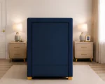 Cobalt Blue Divan – 3ft | 90 × 190 cm with Mattress Included - Image 4