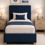 Cobalt Blue Divan – 3ft | 90 × 190 cm with Mattress Included