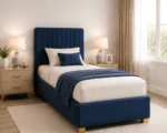 Cobalt Blue Divan – 3ft | 90 × 190 cm with Mattress Included - Image 2