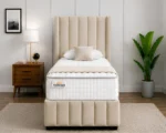 Cream Haven Divan Bed – Sophisticated 3ft Upholstered Bedroom Design
