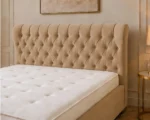 Cappuccino Beige Double Oxford Bed – Contemporary Luxury Frame with Mattress Included - Image 3