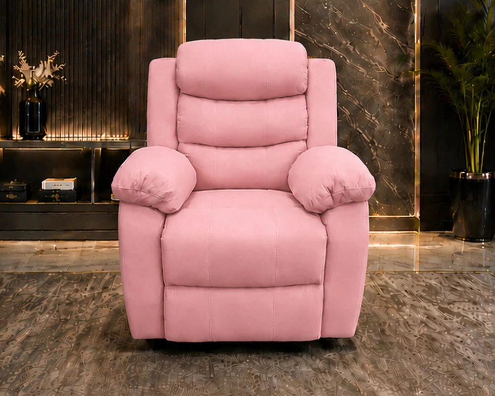 9 Discover Everyday Comfort with the Roma Recliner Pink Roma Recliner Chair – Elegant Single Seater Sofa for Modern Homes - Image 1