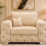 Beige 1 Seater Sofa – Timeless Neutral Style with a Luxurious Feel