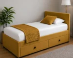 Golden Single Divan Bed with Mattress & Drawers – 3ft 90×190cm - Image 2