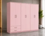 6 Door Large Storage Wardrobe with 2 Bottom Drawers - Image 2