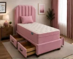 Luxury Blush PinkSingle Divan  Bed – Premium Bedroom Collection– Stylish & Sophisticated - Image 2