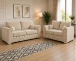 Stylish Living Room Furniture Set Luxury Upholstered Sofa Collection