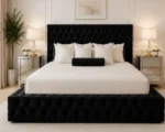 Classic Black Ambassador King Bed –Luxury 5ft King Size with Mattress - Image 2