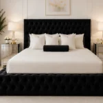 Luxury Black Ambassador Double Bed with Mattress – 4ft6 | 160 × 200 cm