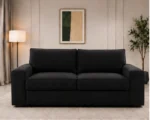 Luxury Black 2-Seater Sofa | Elegant Luxury Living Room Couch - Image 4