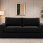Luxury Black 2-Seater Sofa | Elegant Luxury Living Room Couch