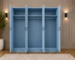 Modern 6-Door Wardrobe Stylish Design - Spacious Storage - 2 Mirrors - Image 3