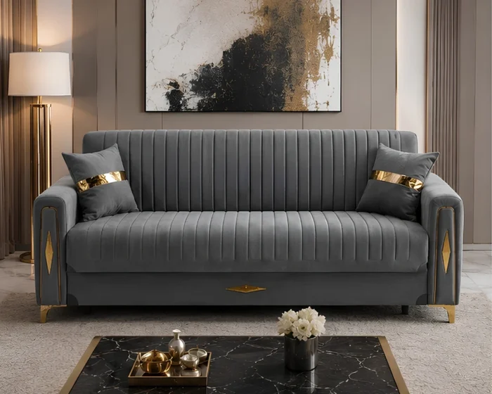 Luxury Sofa Bed with Storage – Elegant Modern Living Room Sofa